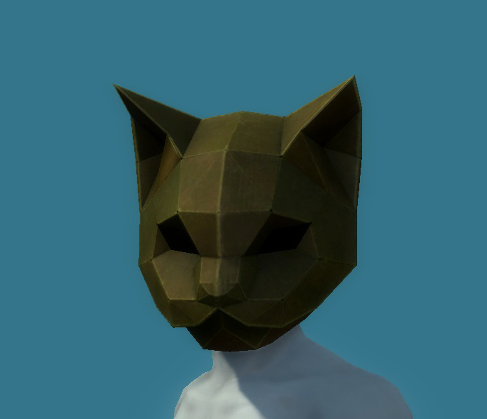 Brown Cat Mask