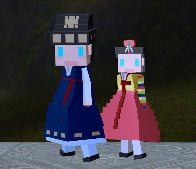 Dignified Hanbok Pixel Form Candy